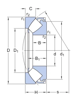 Drawing of the 29413 E bearing Drawing of the 29413 E bearing
