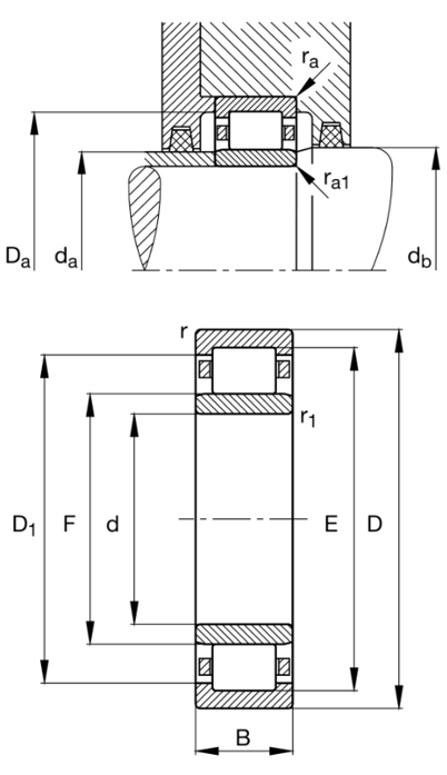NU1018-XL-M1 Cylindrical Roller Bearing NU1018-XL-M1 Cylindrical Roller Bearing